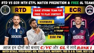 Thumbnail: RTD vs ECR Dream11 Prediction, Rotterdam Dockers vs Edinburgh Castle Rockers Fantasy Team Analysis