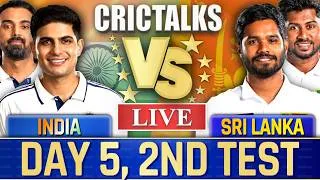 Thumbnail: 🔴 India vs Sri Lanka, Day 5, 2nd Test, Live Cricket Live Match Today Scores Commentary Session 2