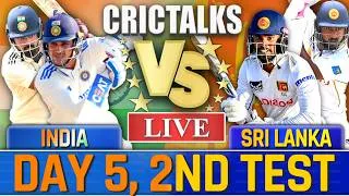Thumbnail: Live: India vs Sri Lanka, Day 5, 2nd Test Live Match Today, Cricket Scores & Commentary IND vs SL