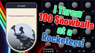 Thumbnail: I Hit a Rocketeer with 100 Snowballs!