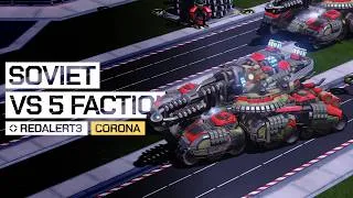 Thumbnail: Red Alert 3 [Corona Mod] - Soviet vs 5 Mixed Factions Insane AI