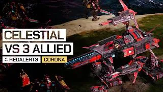 Thumbnail: Red Alert 3 [Corona Mod] - Celestial Empire vs 3 Allied Insane AI