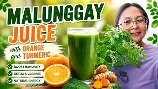 Thumbnail: Making my Malunggay Juice with orange and turmeric #healthyjuice 