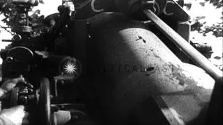 Thumbnail: German Army tanks are seen with gun turrets HD Stock Footage