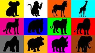Thumbnail: Guess The Animal: Lion, Panda, Elephant, Tiger, Giraffe, Monkey, Zebra, Cheetah, Koala, Hippopotamus