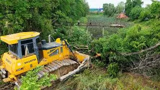 Thumbnail: OMG Start New Project! Landfill Increasing Clear & Pushing Trash, Tree Grass, Wall Into Big Pond