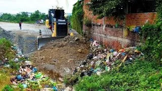 Thumbnail: Incredible Update Mission Filling Land Garbage Dump& Clear Pushing by Dozer C3PRO Cutting Trash Land