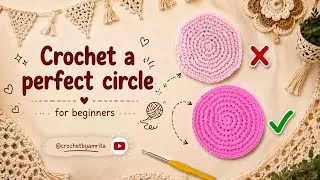 Thumbnail: Perfect single crochet circle ⭕️ for beginners 🧶