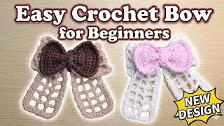 Thumbnail: Easy Crochet Bow Tutorial,How to Crochet Bow for Beginners#Crohet Bow Tutorial,Newdesign, crochetbow