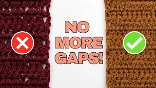 Thumbnail: NO MORE GAPS! 😱 How to Crochet Straight Edges | Beginner Crochet tutorial 