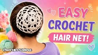 Thumbnail: توربان مو + کاور گوجه‌ای قلاب‌بافی | Stylish Crochet Bun Cover & Hair Wrap