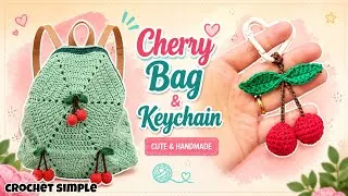 Thumbnail: 🍒 Crochet Cherry Keychain Tutorial | Easy Amigurumi Bag Charm (Beginner Friendly)