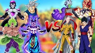 Thumbnail: Freiza vs Vegeta | Broly vs Gohan | Goku vs Zamasu | Lord beerus vs Saitama 