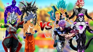 Thumbnail: Saitama 🆚️ Gokublack | Zamasu 🆚️ Black Freiza | Garou 🆚️ Gojo | Goku 🆚️ Gogeta #dragonball 