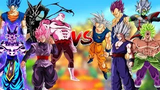 Thumbnail: Goku black 🆚️ Broly | Goku 🆚️ Jiren | Gohan 🆚️ Zamasu | Vegeto 🆚️ Vegeta | Lord beerus 🆚️ Garou #dbs