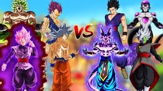 Thumbnail: Broly 🆚️ Lord beerus || Freiza 🆚️ Black goku || Goku 🆚️ Zamasu || Gohan 🆚️ Vegeta 