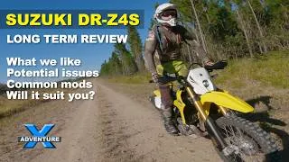 Thumbnail: 2026 Suzuki DR-Z4S long term review - pros, cons and common mods︱Cross Training Adventure