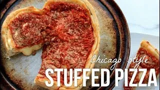 Thumbnail: Heart Shaped Chicago Style Stuffed Pizza!!