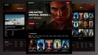 Thumbnail: Create a Responsive Movie Website using HTML CSS and JavaScript