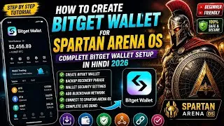 Thumbnail: How to Create a Bitget Wallet for Spartan Arena OS | Complete Bitget Wallet Setup in Hindi 2026