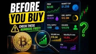 Thumbnail: Crypto Metrics: Market Cap, Liquidity, Volume, Supply, Volatility, and FDV Explained in Hindi