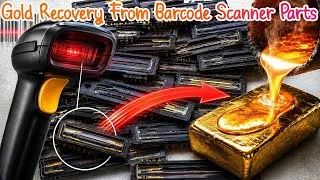 Thumbnail: Gold Extraction From Barcode & Flatbed Scanner Parts (Ceramic CCD Sensor)