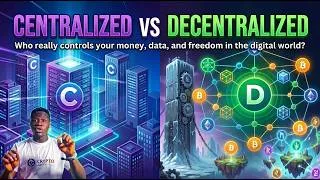 Thumbnail: Centralized vs Decentralized  #defi #crypto  #btc