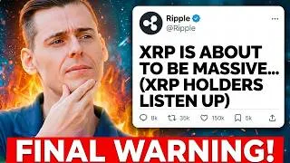 Thumbnail: ''XRP FINAL SHAKE OUT, WE WILL LAUNCH??!'' (XRP HOLDERS MUST WATCH)