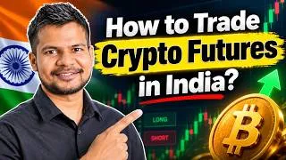Thumbnail: How to Trade Crypto Futures in India? 🚀 Complete Beginner's Guide + Live Demo | Kritesh Abhishek