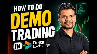 Thumbnail: How to Do Demo Trading on Delta Exchange? | Complete F&O Demo Trading Tutorial for Beginners (2026)