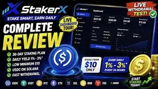 Thumbnail: StakerX Review 2026 | Stake USDC & Earn Daily Yield