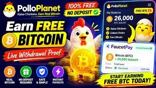 Thumbnail: Earn FREE BTC Every 30 Seconds | PolloPlanet FaucetPay Live Withdrawal Proof