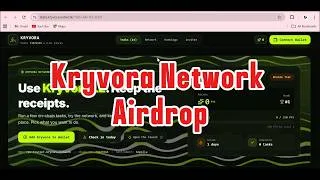Thumbnail: Connect Your Wallet To Claim Kryvora Testnet Airdrop