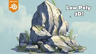 Thumbnail: Beginners Guide to a Low Poly Stylized Scene in Blender