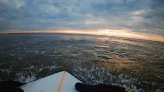 Thumbnail: Beautiful Surf in Belmar 🌊 #surfing #session #tacos #ocean #waves #winter #sunshine #gopro #video 