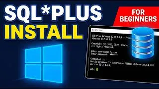 Thumbnail: How to Install SQL*Plus on Windows 11 — Step by Step for Absolute Beginners (2026)