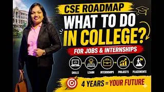 Thumbnail: Most Students Waste College Time ❌⚠️ DO THIS Instead✅ (Roadmap for CSE, IT, AI, ML Engineers)