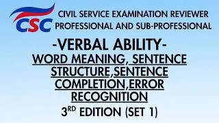 Thumbnail: CSE Reviewer(Verbal Ability)Word Meaning,Sentence Structure &  Completion,IdentifyingError|3rd Set 1