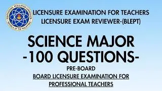 Thumbnail: BLEPT Reviewer 2026 Science Major Reviewer | 100 Questions