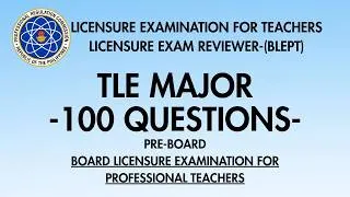Thumbnail: BLEPT Reviewer 2026 TLE Major Reviewer | 100 Questions