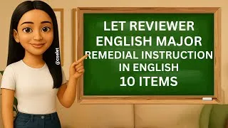 Thumbnail: Remedial Instruction in English ⎹ English Major ⎹ LET Reviewer @CSELET