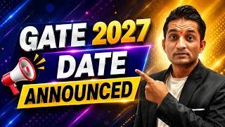 Thumbnail: GATE 2027 Date Announced I IIT Madras GATE 2027 Important Dates I