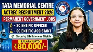 Thumbnail: TATA Memorial Centre Actrec Recruitment 2026 | TATA Memorial Centre Actrec Eligiblity & Salary