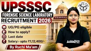 Thumbnail: UPSSSC Forensic Science Laboratory Recruitment 2026 | UPSSSC Forensic Science Eligibility & Salary