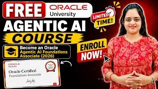Thumbnail: 🔥 FREE Oracle Agentic AI Course (2026) | Get Official Oracle Certificate | Enroll Now!