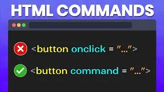 Thumbnail: HTML Can Do This Without JavaScript 🤯 | Button Command API