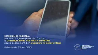 Thumbnail: KINSHASA KIA MONA | LE CSSPEVK SIGNE UN ACCORD POUR ACCÉLÉRER LA TRANSFORMATION NUMÉRIQUE À MALUKU