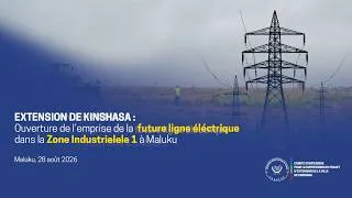 Thumbnail: EXTENSION DE KINSHASA | Ouverture de la voie de la future ligne électrique dans Zone Industrielle 1