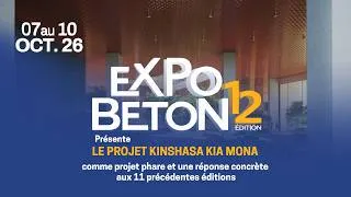 Thumbnail: Extension de Kinshasa « Kinshasa Kia Mona » - projet phare de la 12ᵉ édition d’ExpoBeton 2026