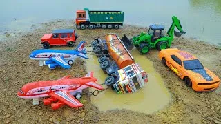 Thumbnail: Tata Petroleum Dumper Accident Pulling Jcb Helicopter Car Tractor ? Cartoon for kids videos | CS Toy